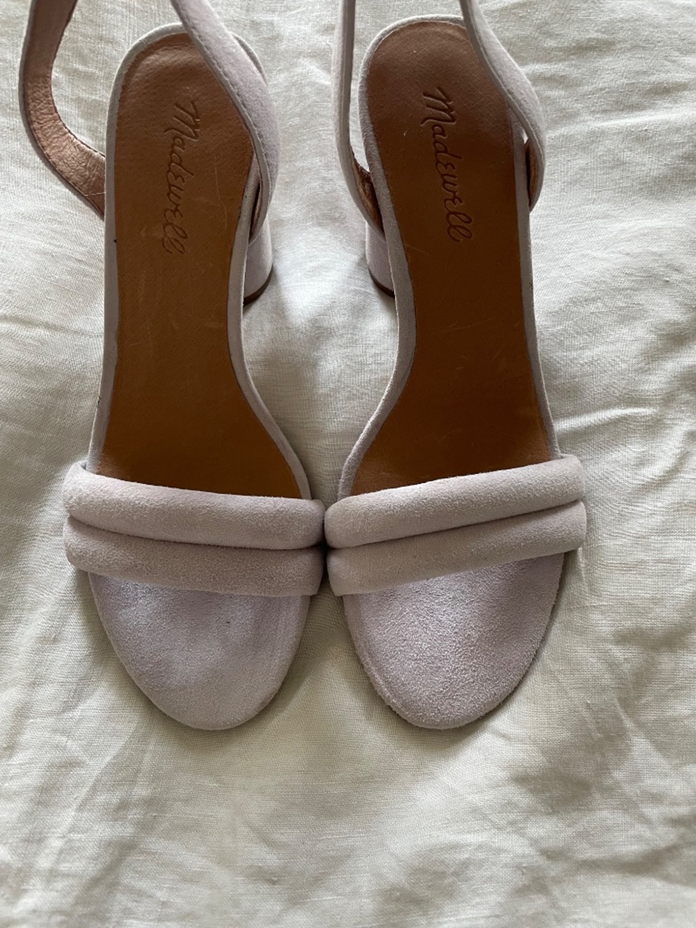 Madewell lilac Rosalie high heel ankle strap stacked sandal - Picture 4 of 7